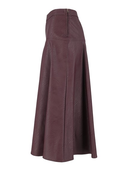 FORTE FORTE Faux-leather midi skirt