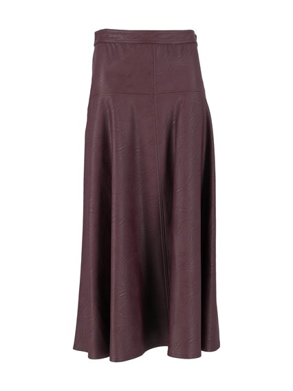 FORTE FORTE Faux-leather midi skirt
