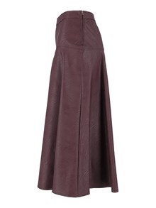FORTE FORTE Faux-leather midi skirt