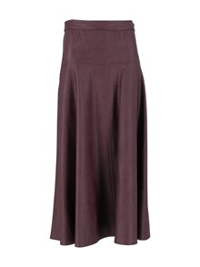 FORTE FORTE Faux-leather midi skirt