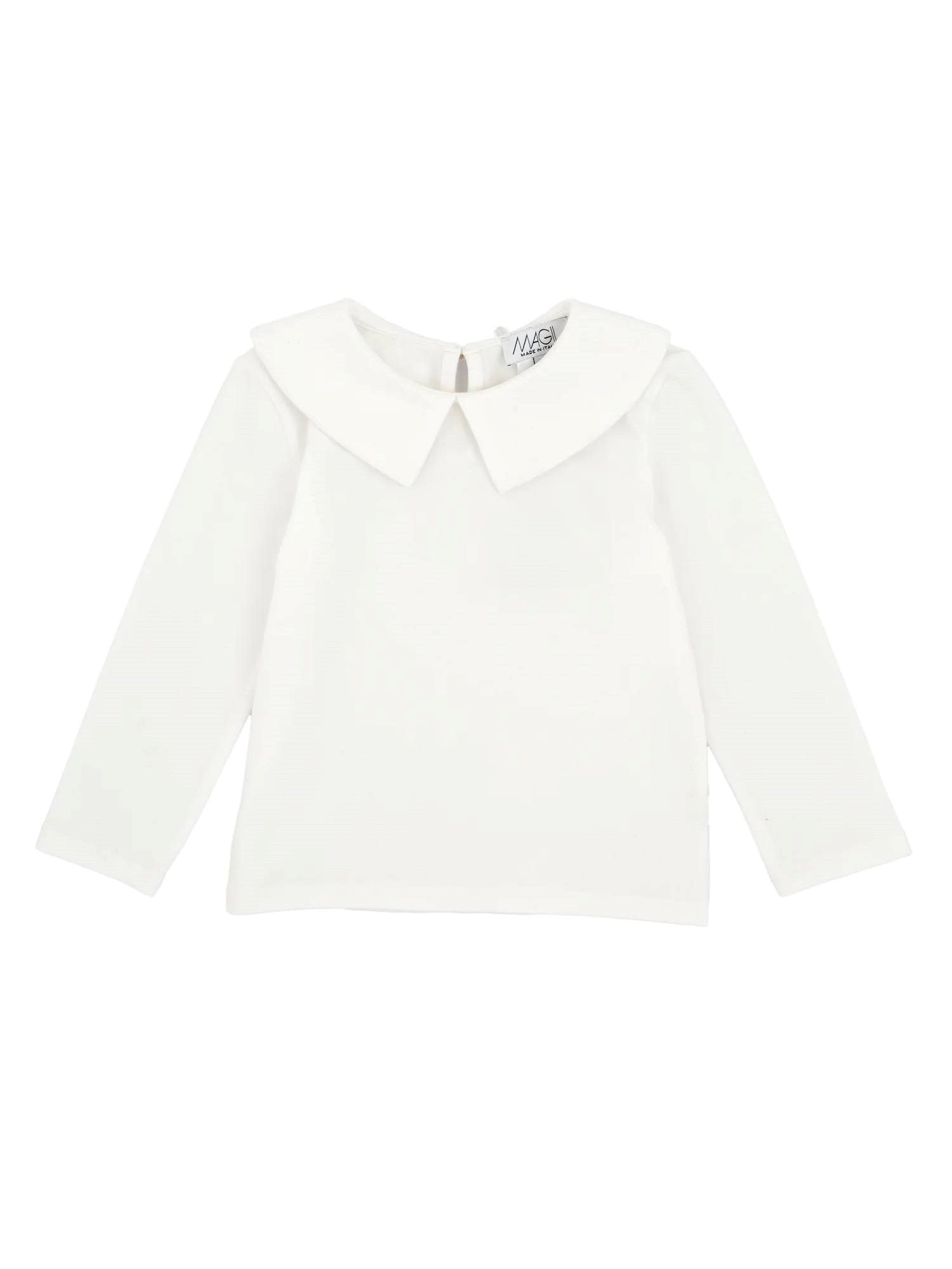 Magil Kids' T-shirt With Shirt Collar In White