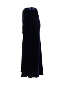 FORTE FORTE Silk-viscose velvet midi skirt