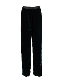 FORTE FORTE Men's moir� silk-velvet tuxedo pants
