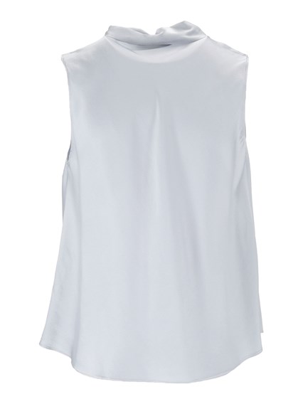 FORTE FORTE Silk-satin pussy-bow top