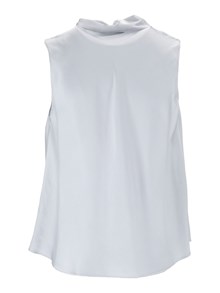 FORTE FORTE Silk-satin pussy-bow top