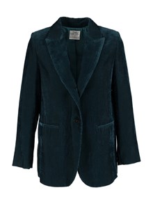 FORTE FORTE Fine-ribbed velvet fluid blazer