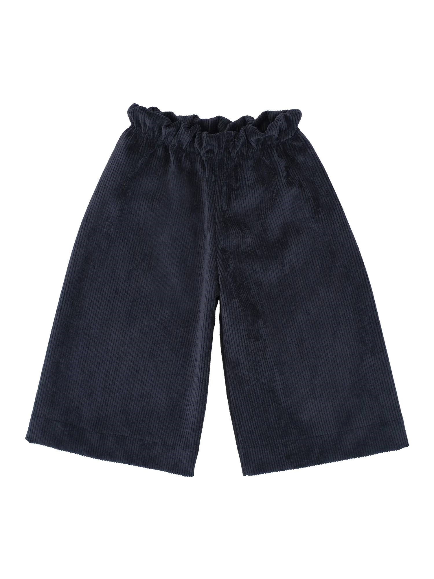 Magil Kids' Caramel Velvet Trousers In Blue