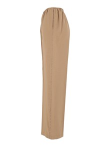 FORTE FORTE Embroidered grain de poudre elastic pants