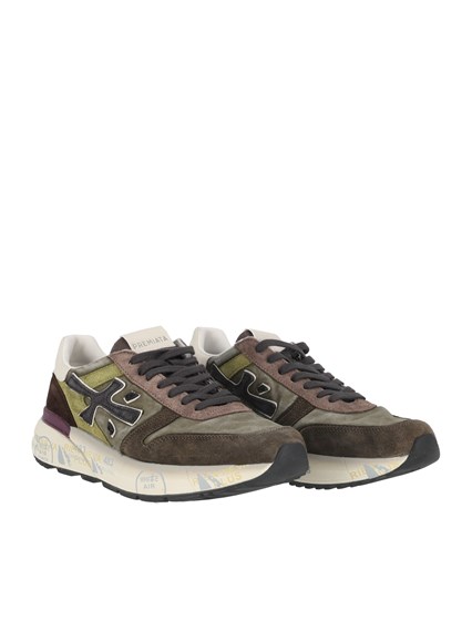 PREMIATA SNEAKERS MICK GREEN/TAUPE/PURPLE