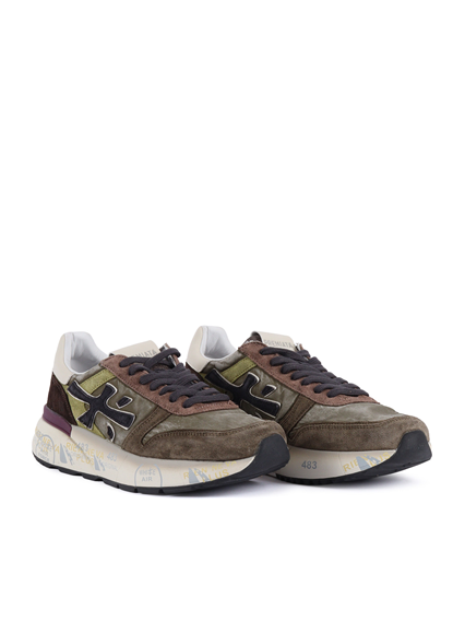 PREMIATA SNEAKERS MICK GREEN/TAUPE/PURPLE