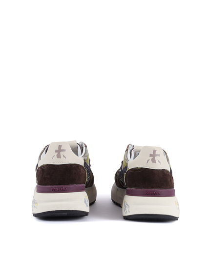 PREMIATA SNEAKERS MICK GREEN/TAUPE/PURPLE