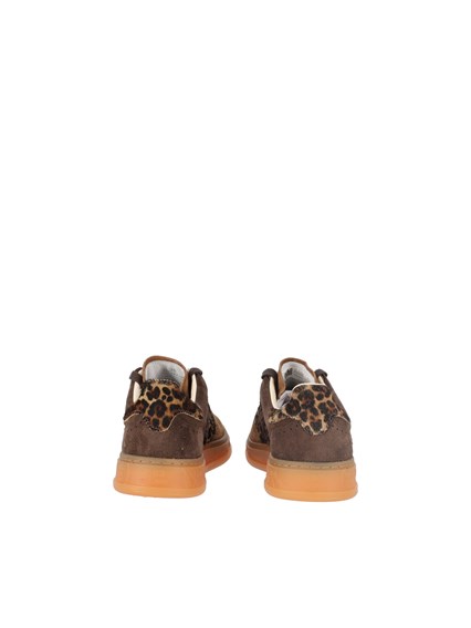 PREMIATA SNEAKERS QUINND BROWN/ANIMALIER LEO