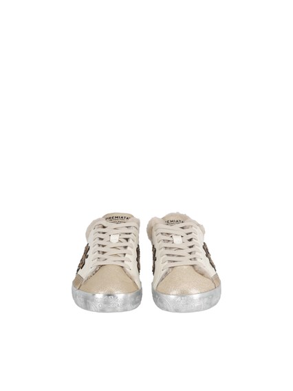 PREMIATA SNEAKERS STEVEND WHITE/GOLD