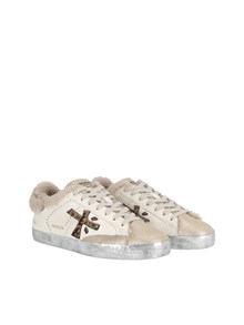 PREMIATA SNEAKERS STEVEND WHITE/GOLD
