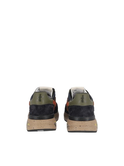 PREMIATA SNEAKERS MICK DARK BLUE/DARK BROWN/ORANGE