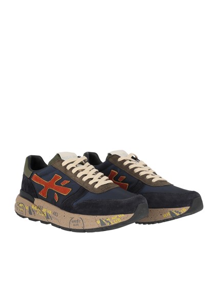 PREMIATA SNEAKERS MICK DARK BLUE/DARK BROWN/ORANGE