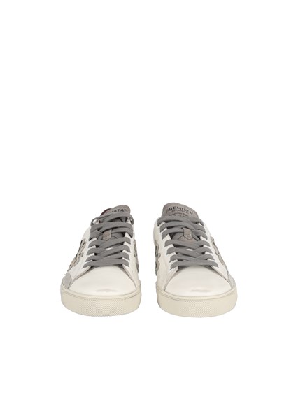 PREMIATA SNEAKERS STEVEN WHITE/GREEN/BURGUNDY