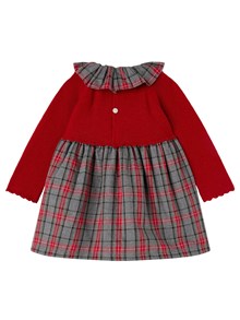 NANAN ABITO IN MAGLIA SCOZZESE ROSSO