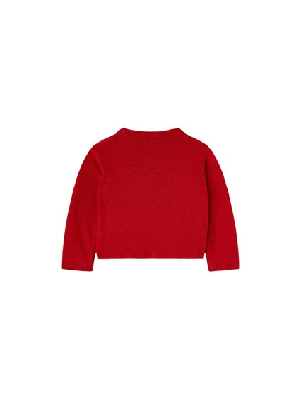 NANAN RED GRAPHIC CREW-NECK SWEATER