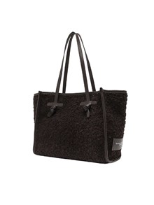 MARCELLA GIANNI CHIARINI FABRIC AND LEATHER BAG 33x25x13