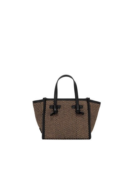 MARCELLA GIANNI CHIARINI LEATHER AND FABRIC BAG 19x15x10