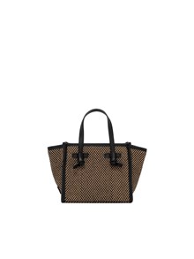 MARCELLA GIANNI CHIARINI LEATHER AND FABRIC BAG 19x15x10