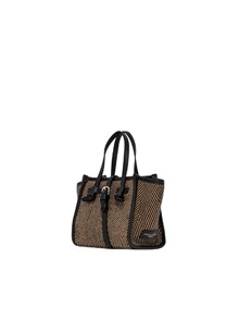 MARCELLA GIANNI CHIARINI LEATHER AND FABRIC BAG 19x15x10