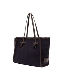 MARCELLA GIANNI CHIARINI FABRIC AND LEATHER BAG 33x25x13