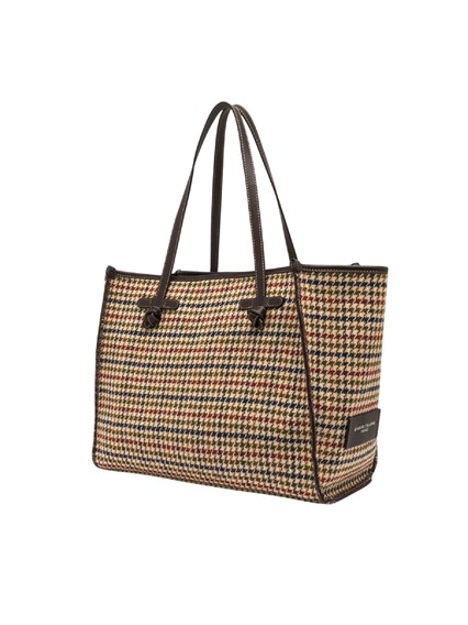 MARCELLA GIANNI CHIARINI FABRIC AND LEATHER BAG 38x31x16