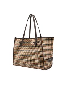 MARCELLA GIANNI CHIARINI FABRIC AND LEATHER BAG 38x31x16