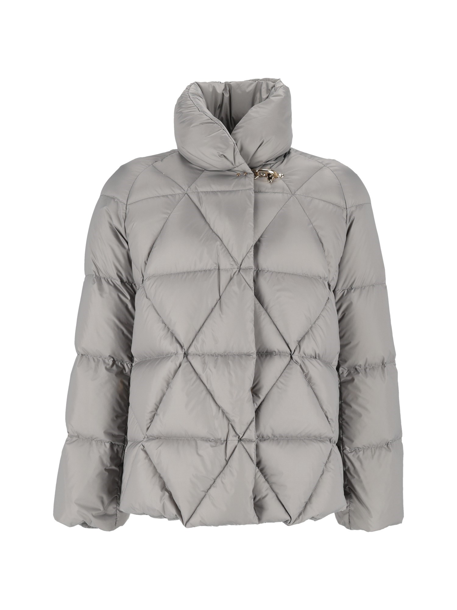 Fay Down Cape Raglan Argyle + Gancio In Gold