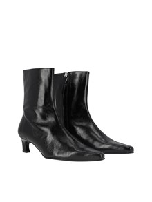 ALOHAS Ambar Rift Black Leather Ankle Boots heel height 5 cm