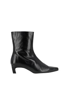 ALOHAS Ambar Rift Black Leather Ankle Boots heel height 5 cm