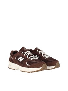 NEW BALANCE Scarpa Lifestyle - UNISEX - Suede-Mesh - PUMPERNICKEL - SEA SALT