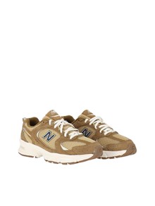 NEW BALANCE Scarpa Lifestyle - UNISEX - Suede-Mesh - BARK - QUICKSAND - NB NAVY