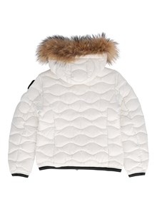 BLAUER ARION JUNIOR DOWN JACKET OPTICAL WHITE MIST GREY LINING