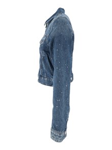 7 FOR ALL MANKIND SHRUNKEN JACKET Blue Shine