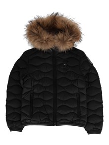 BLAUER ARION JUNIOR DOWN JACKET BLACK BROWN 30C LINING