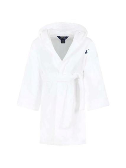 POLO RALPH LAUREN RLN HOODED PLUSH TERRY BATHROB