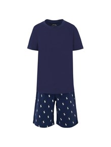 POLO RALPH LAUREN BOYS CTN JERSEY SLEEP SET NEWPORT NAVY