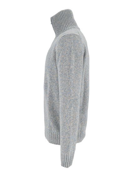SETTE FILI CASHMERE High-neck zip-up knit jacket