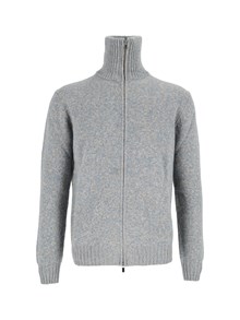 SETTE FILI CASHMERE High-neck zip-up knit jacket