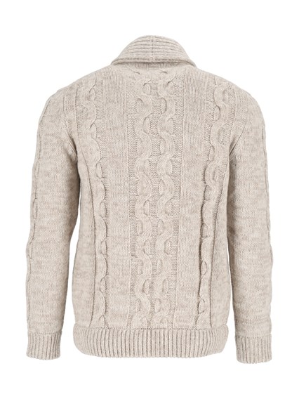 SETTE FILI CASHMERE Double-breasted cable-knit button cardigan