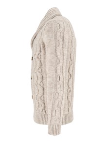 SETTE FILI CASHMERE Double-breasted cable-knit button cardigan