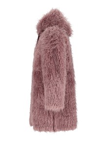 DIEGO M CAPPOTTINO IN FAUX MONGOLIA REVERSIBILE CON CAPPUCCIO