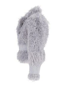 DIEGO M CAPPOTTINO IN FAUX MONGOLIA CON INSERTI IN FAUX REX