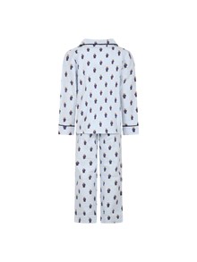 POLO RALPH LAUREN BEAR LS COAT SET WHITE / ELITE BLUE