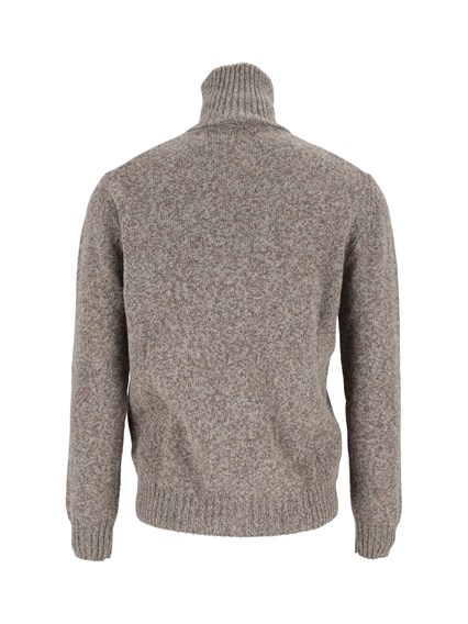 SETTE FILI CASHMERE High-neck zip-up knit jacket