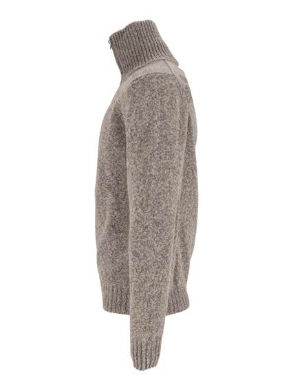 SETTE FILI CASHMERE High-neck zip-up knit jacket