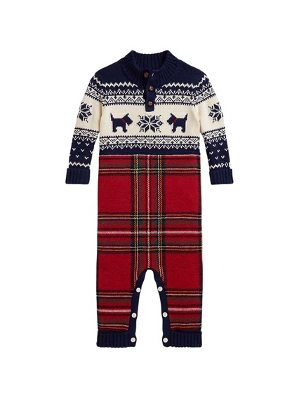 POLO RALPH LAUREN SWEATER-COVERALL
